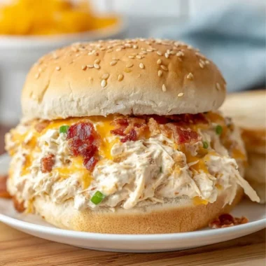 Delicious creamy crack chicken cooked in a crockpot