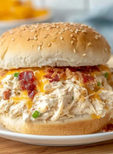 Delicious creamy crack chicken cooked in a crockpot