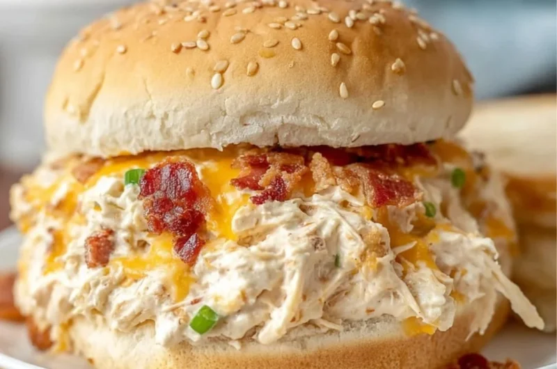 Delicious creamy crack chicken cooked in a crockpot