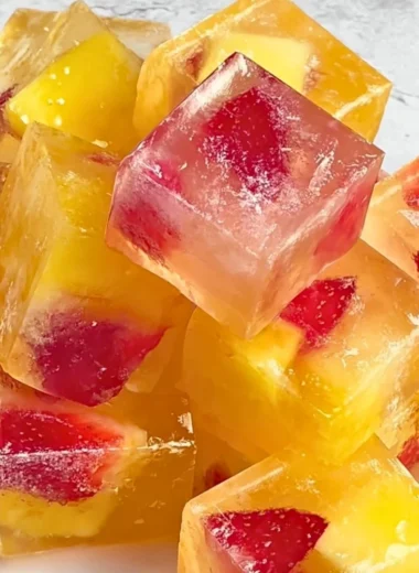 Elevated ice cubes in a stylish glass for a refreshing drink experience.