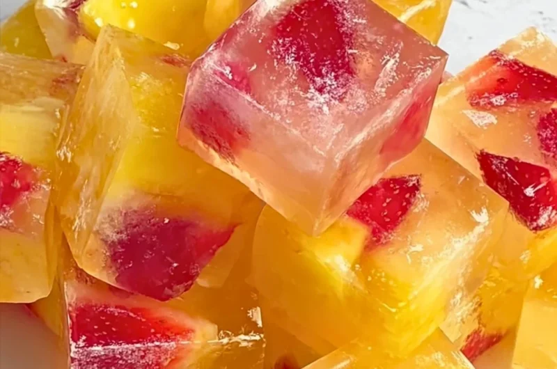 Elevated ice cubes in a stylish glass for a refreshing drink experience.