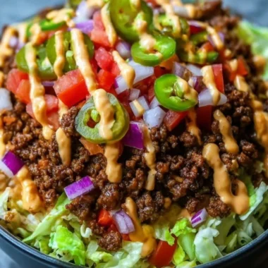 High-protein cheeseburger bowls for healthy low-carb meal prep