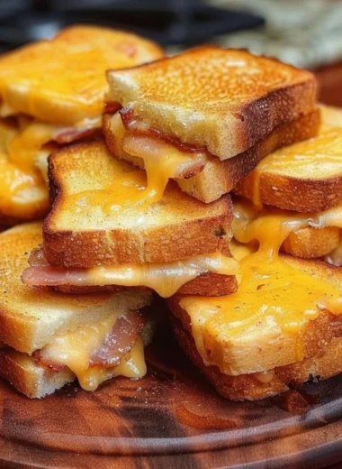 Mini Grilled Cheese Hawaiian Rolls freshly made and ready to serve.