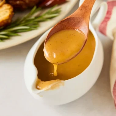 Delicious homemade gravy recipe for Thanksgiving meals