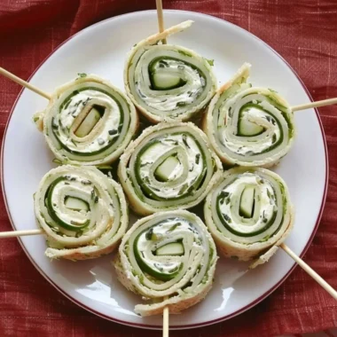 Delicious cucumber sandwich rolls with cream cheese, perfect for picnics and lunch boxes