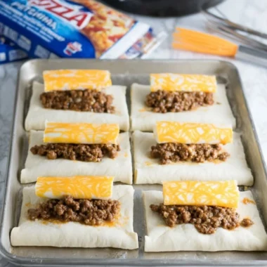 Delicious cheesy taco sticks served on a platter with salsa dip