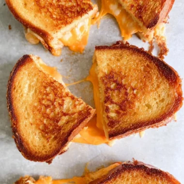 Disney Grilled Cheese sandwich with melted cheese and crispy bread