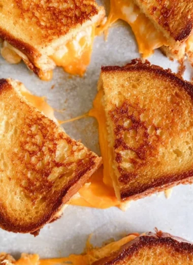 Disney Grilled Cheese sandwich with melted cheese and crispy bread