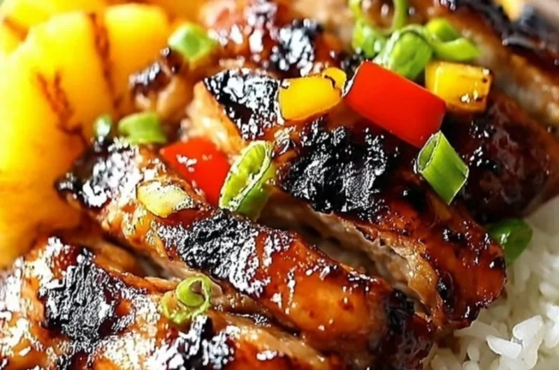 Delicious grilled chicken served on a plate with fresh herbs and lemon wedges.