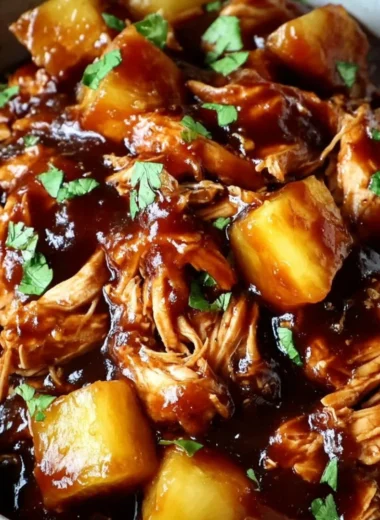 Delicious Sweet Hawaiian Crockpot Chicken recipe in a slow cooker