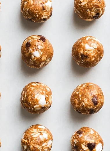 Delicious S'mores Protein Balls with chocolate and marshmallow flavor