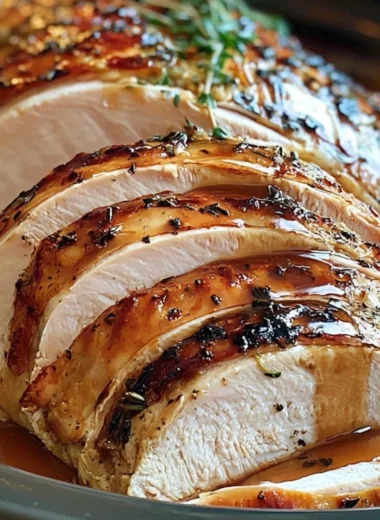 An Amish-style turkey dish prepared with traditional ingredients and methods.